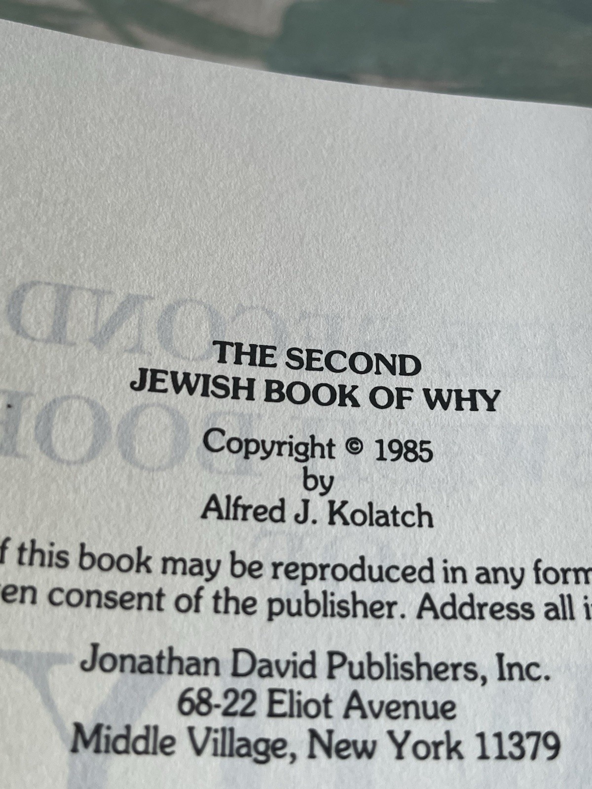Used book boxed set of The Jewish Book of Why and the 2nd Jewish Book of Why