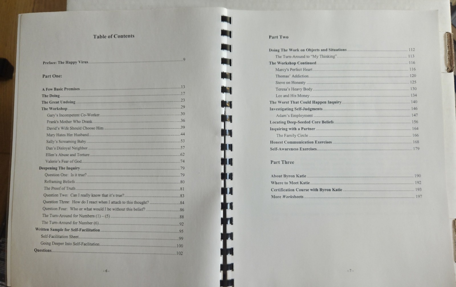 All War Belongs on Paper: The Manual for The Work of Byron Katie (Spiral PB)
