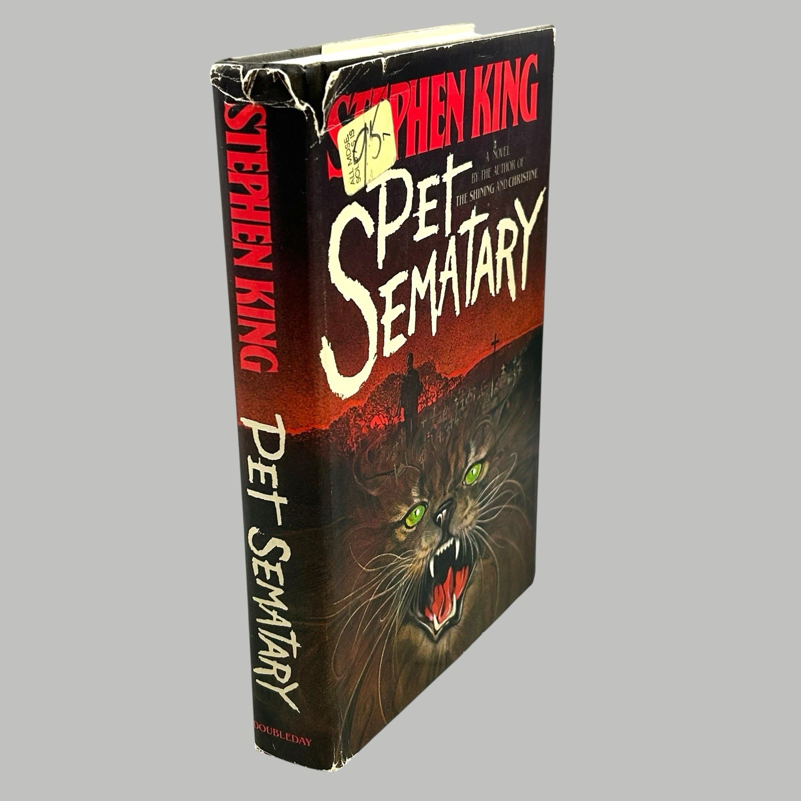 Pet Sematary by Stephen King Book Club Edition Doubleday Hardcover Dust Jacket