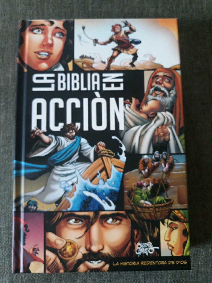 La Biblia En Accion, Graphic Novelization, Spanish Language 2023 VG