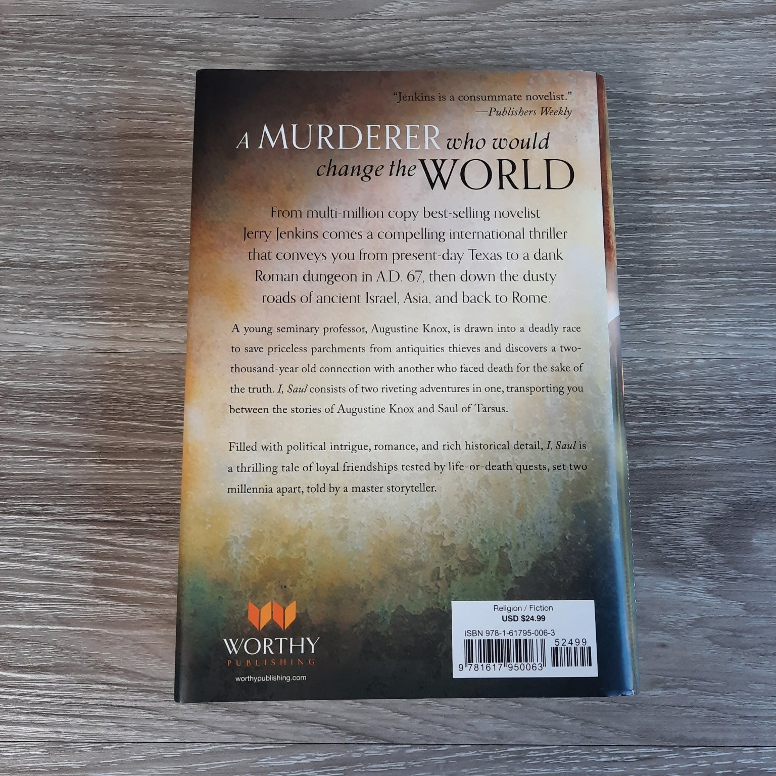 I, Saul Jerry B. Jenkins 2013 First Edition Thriller Worthy Publishing