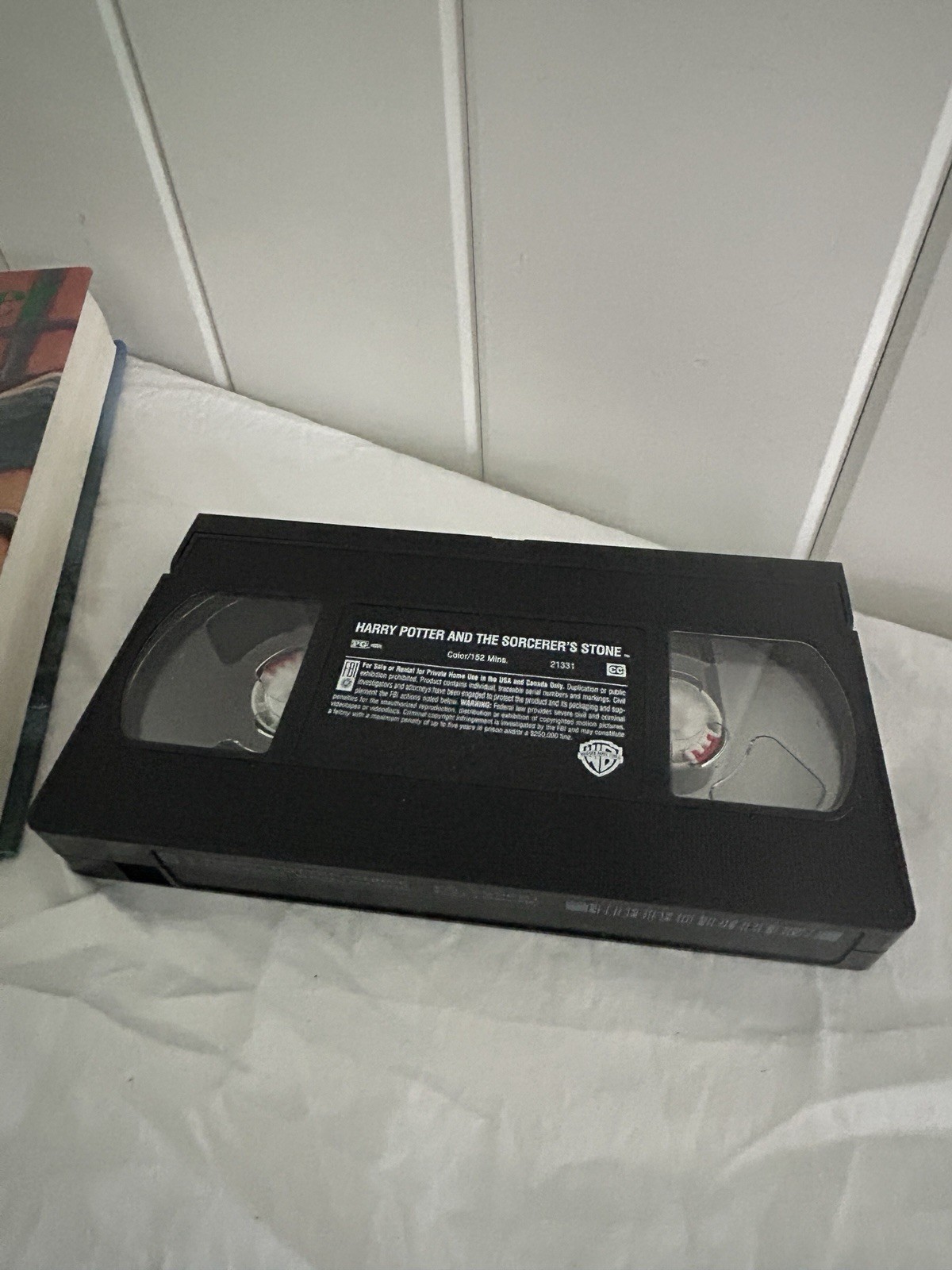 Harry Potter LOT Prisoner of Azkaban Hardcover book Sorcerer’s Stone VHS Tape