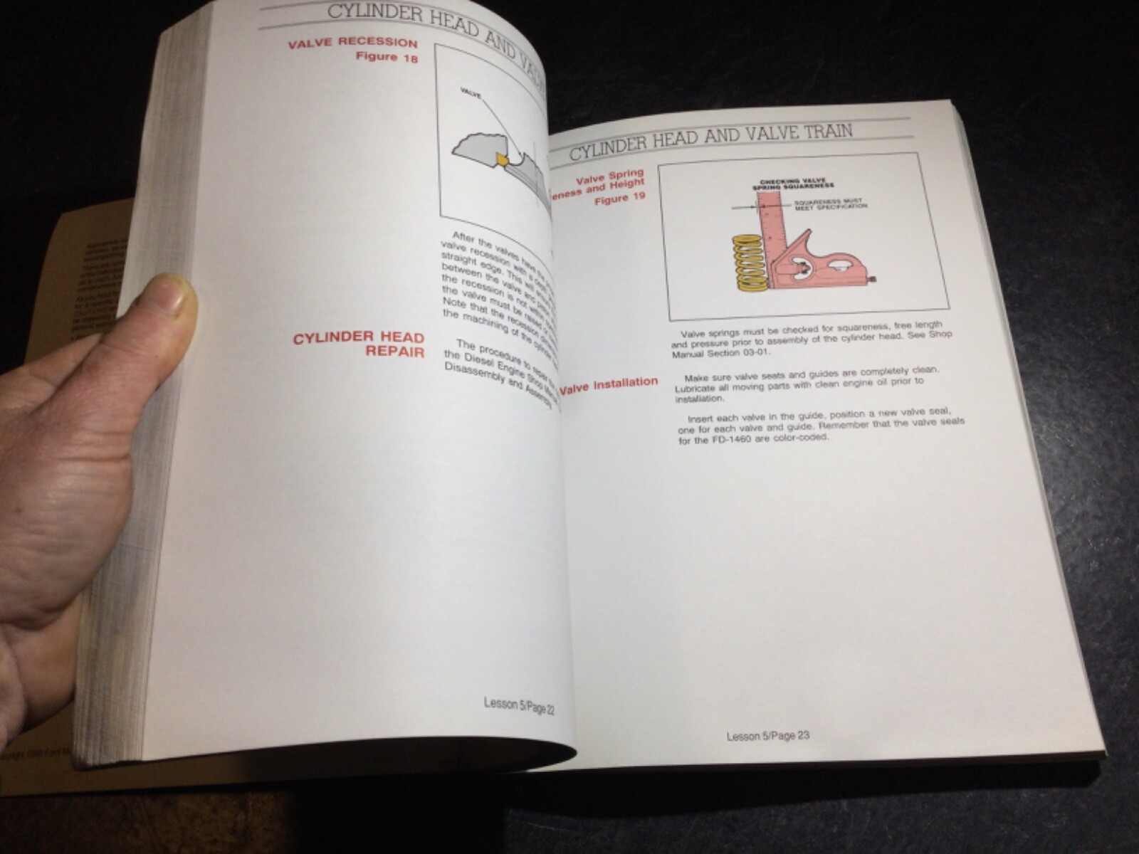 1992 Ford FD-1060 5.9L & FD-1460 8.3L Cummns Diesel Engine OEM Training Manual
