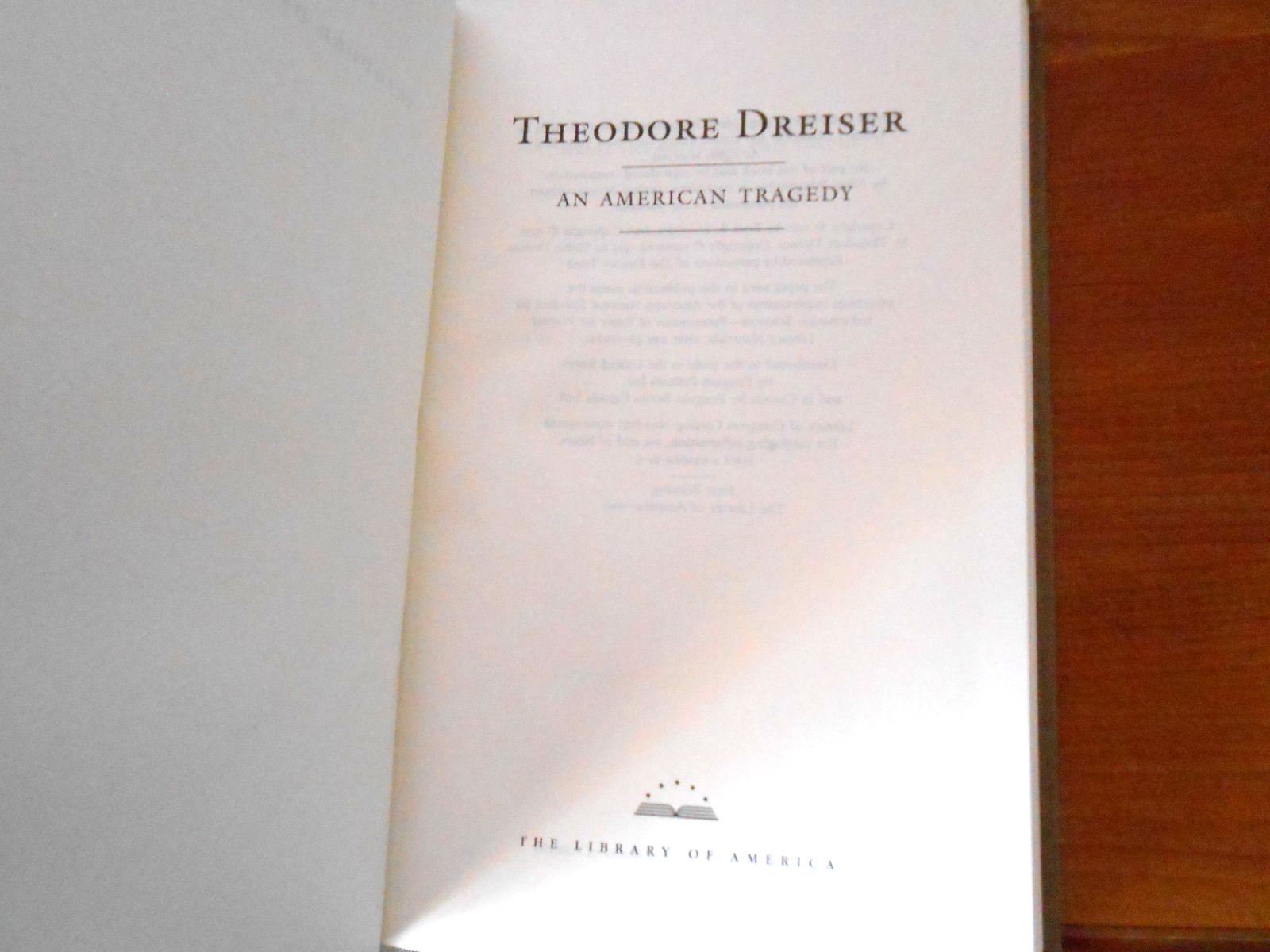 Library Of America THEODORE DREISER Set of 2 2 inserts; 1 1st- HC/SC LN