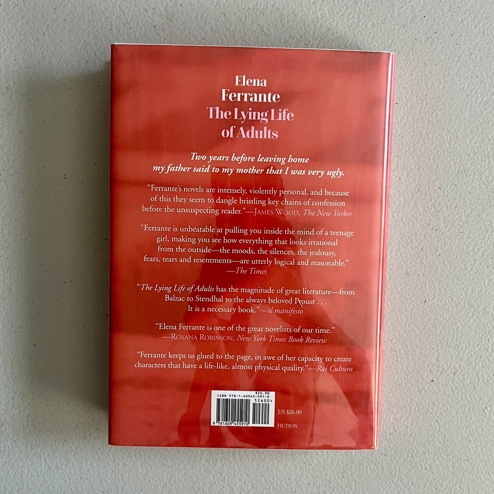 Signed 1st/1st HC The Lying Life of Adults by Elena Ferrante