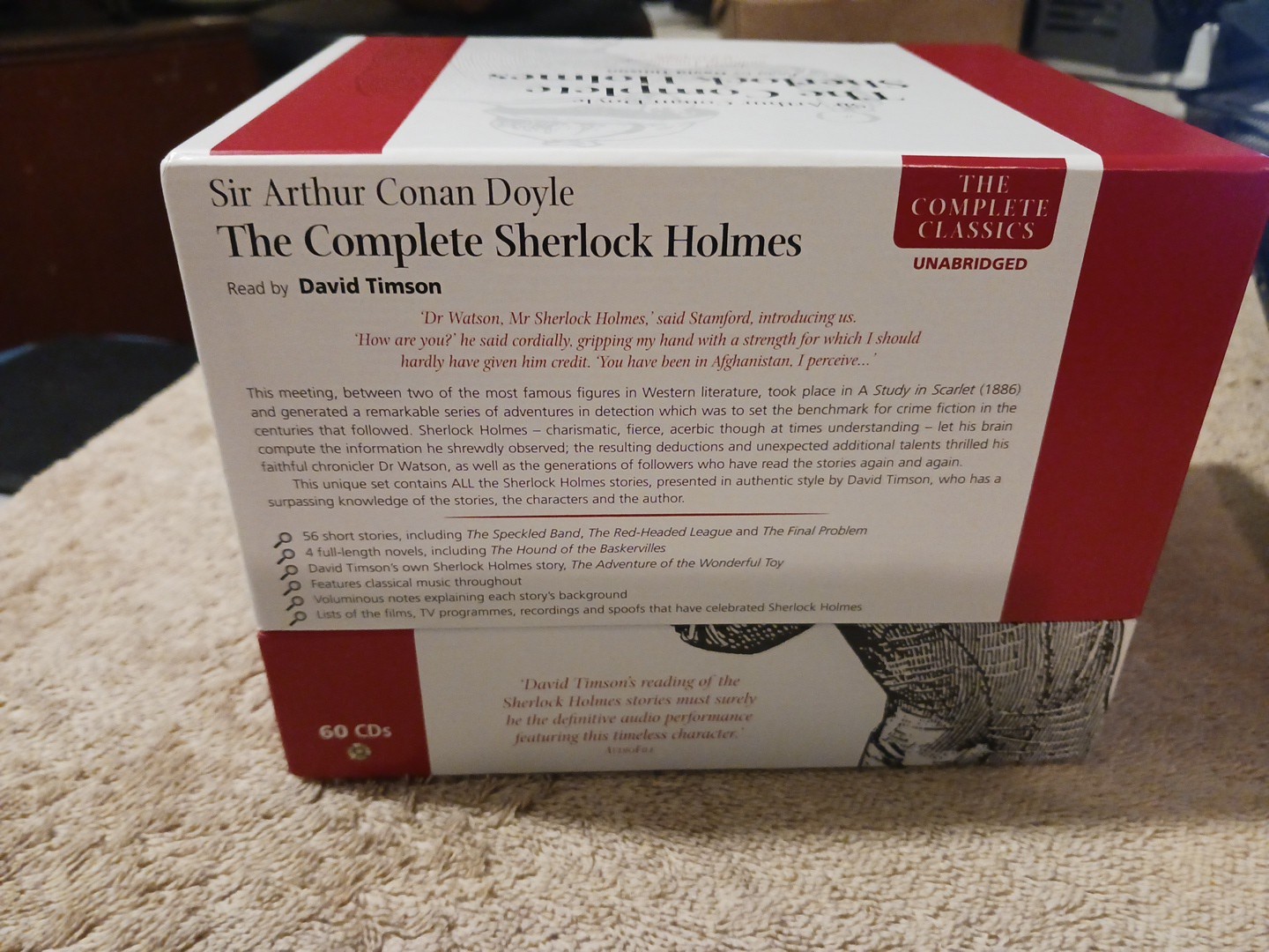Sir Arthur Conan Doyle Complete Sherlock Holmes unabridged 60 CD audio book set