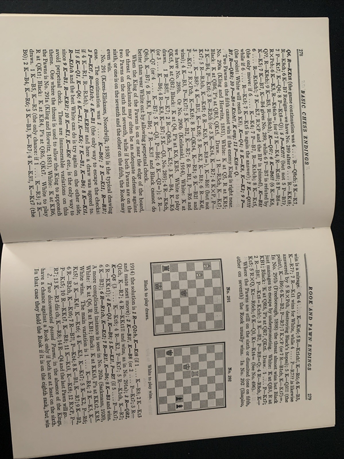 Basic Chess Endings by Reuben Fine 1972 Trade Paperback Revised Edition