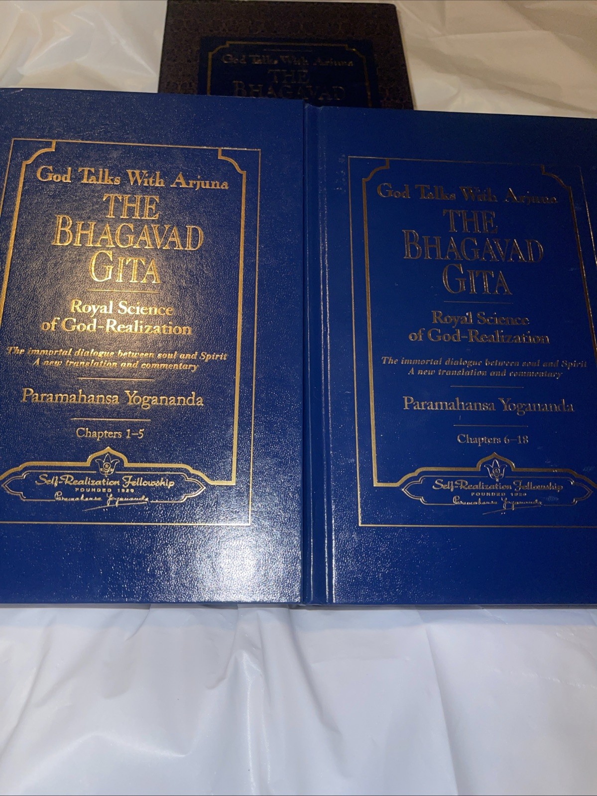 The Bhagavad Gita by Paramahansa Yogananda, 2 Volume Box set Hardcover
