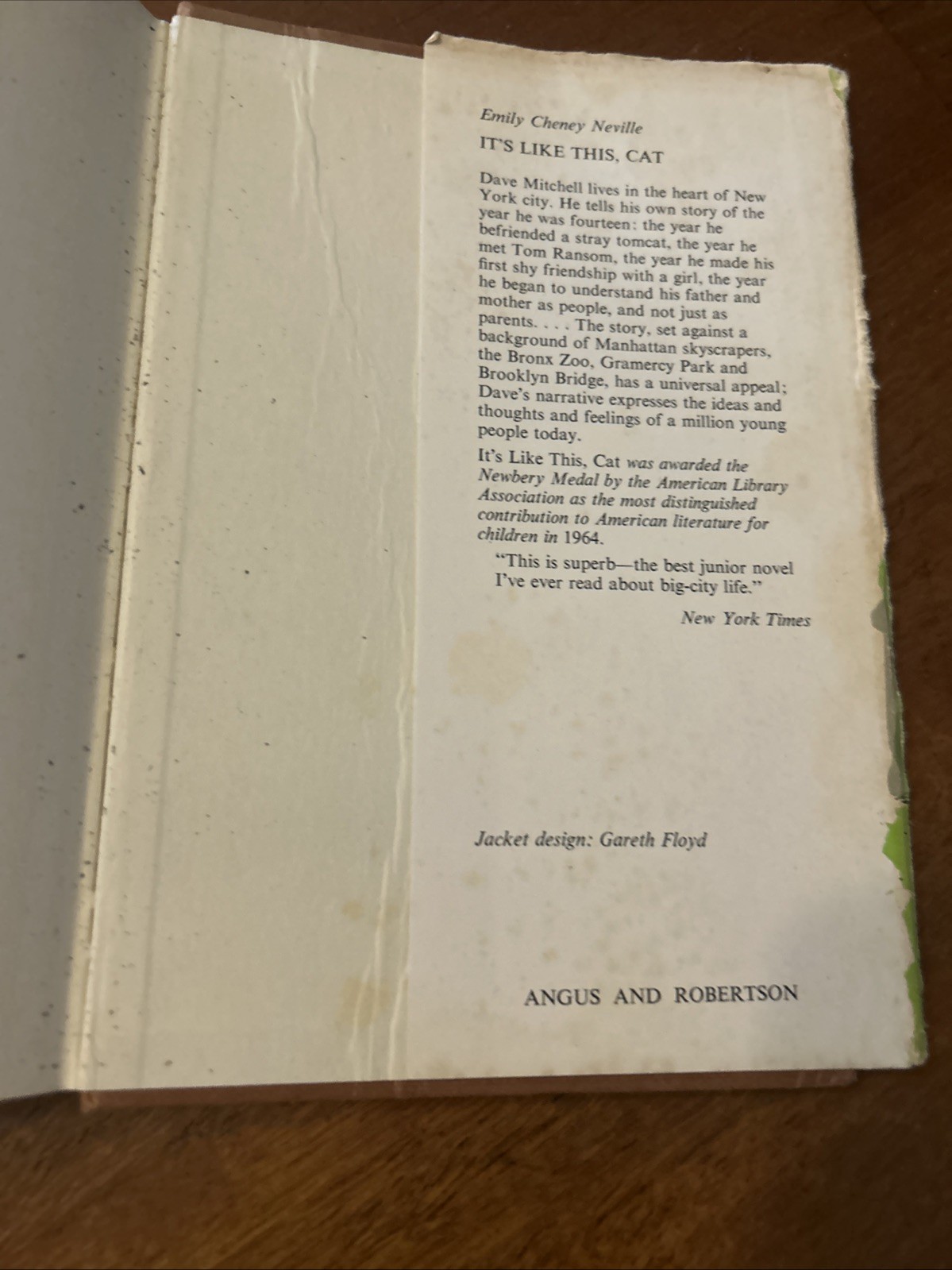 SIGNED Berries Goodman by Emily Cheney Neville 1965 HCDJ 1st Ed VG