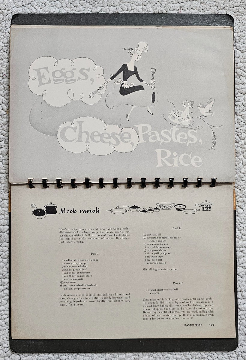 Sunset Cooking With Casseroles Vintage 1958 Cookbook Spiral Bound Hardcover GC