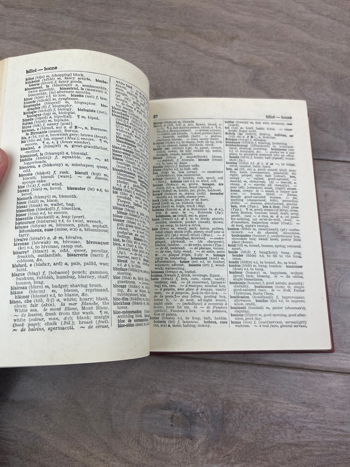 Handy French-English English-French Dictionary J.O. Kettridge 1947 McKay