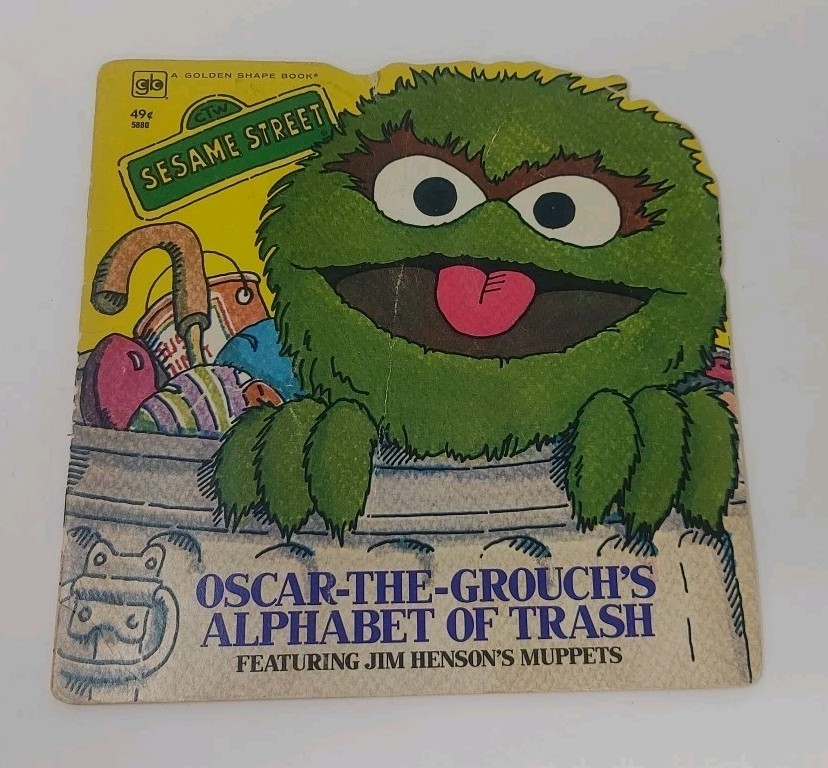 Lot 4 VTG Sesame Street Children’s Kids Little Golden Super Shape Picture Books