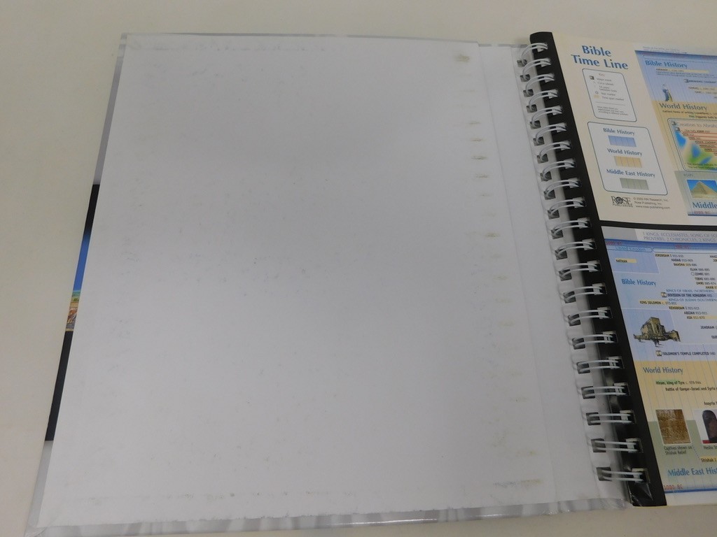 Rose Book of Bible Charts, Maps & Time Lines spiral bound USED GOOD