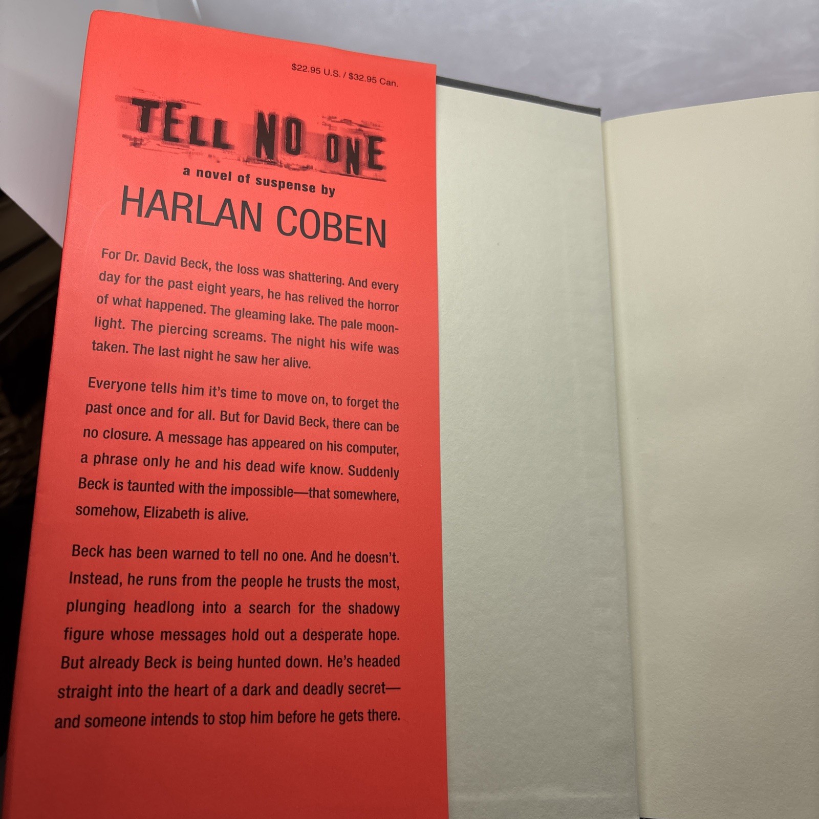 Harlan Coben Lot (2) Tell No One & Live Wire HB w/ covers First Ed