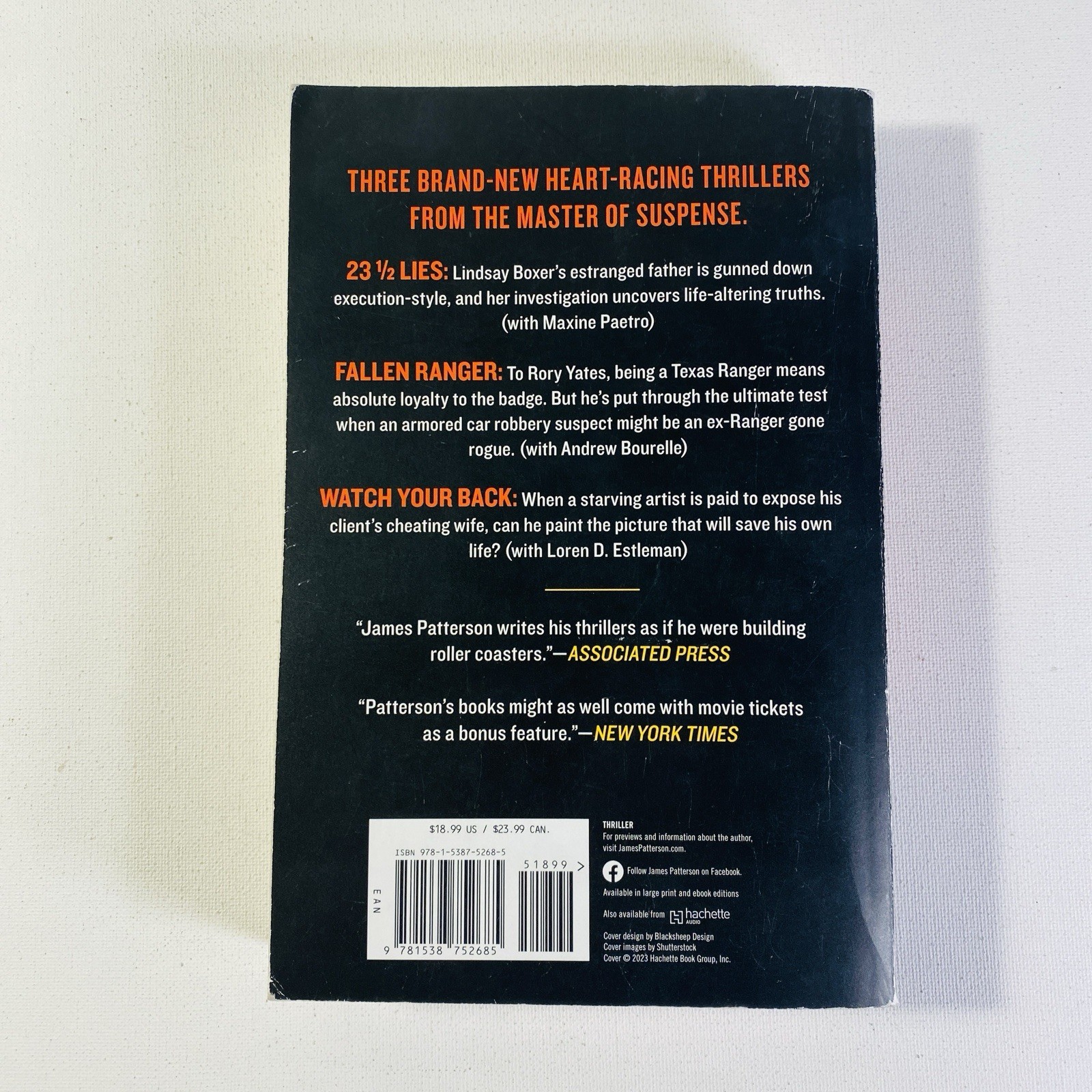 23 1/2 Lies by James Patterson 2023, Trade Paperback