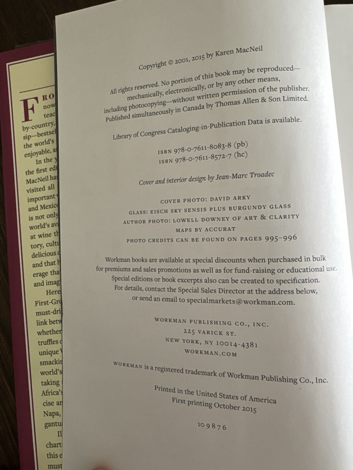 Wine Bible by Karen MacNeil (2015, Hardcover) 2nd Edition