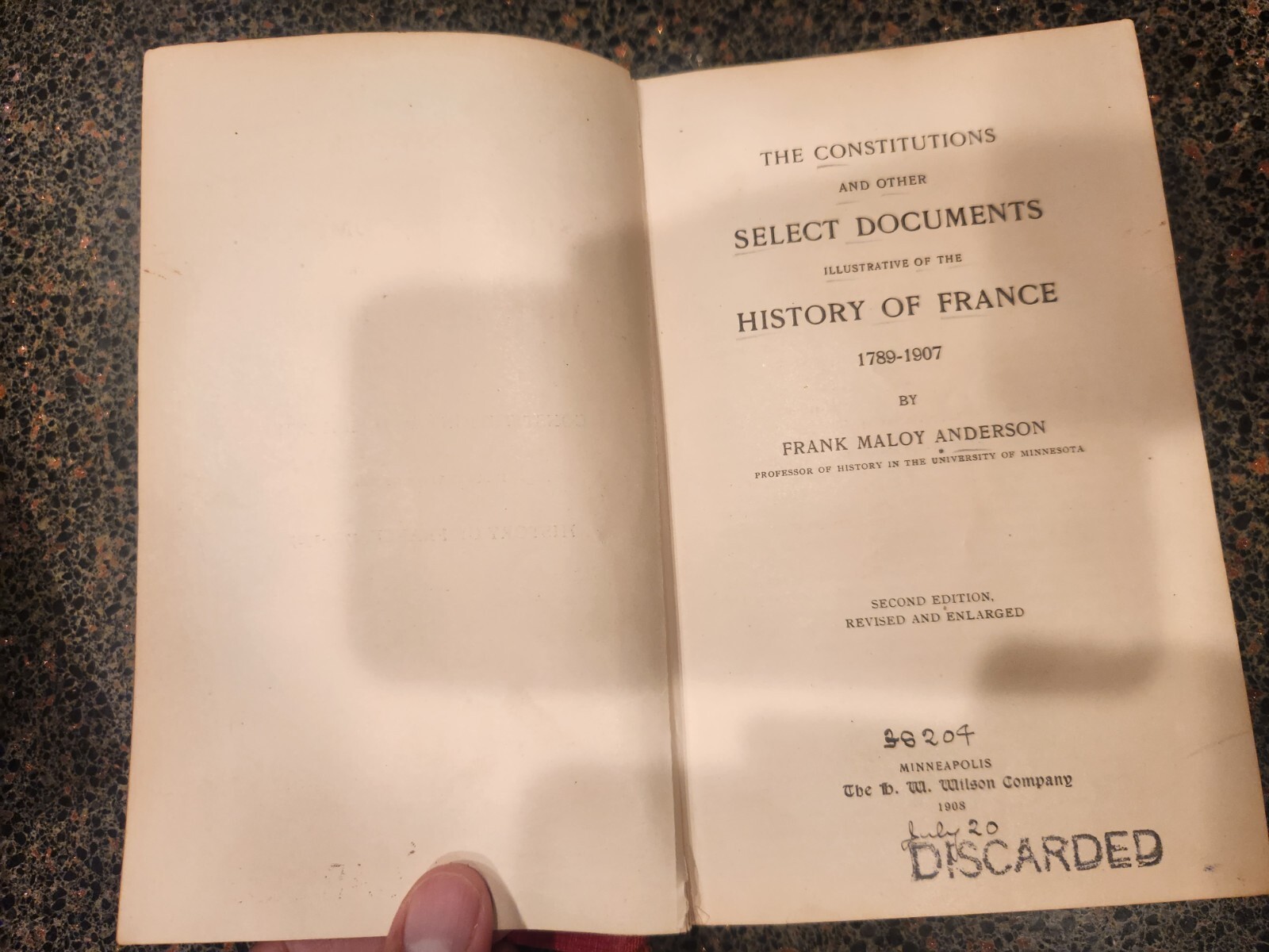 The Constitutions And Other Select Documents Illustrative Of France #X