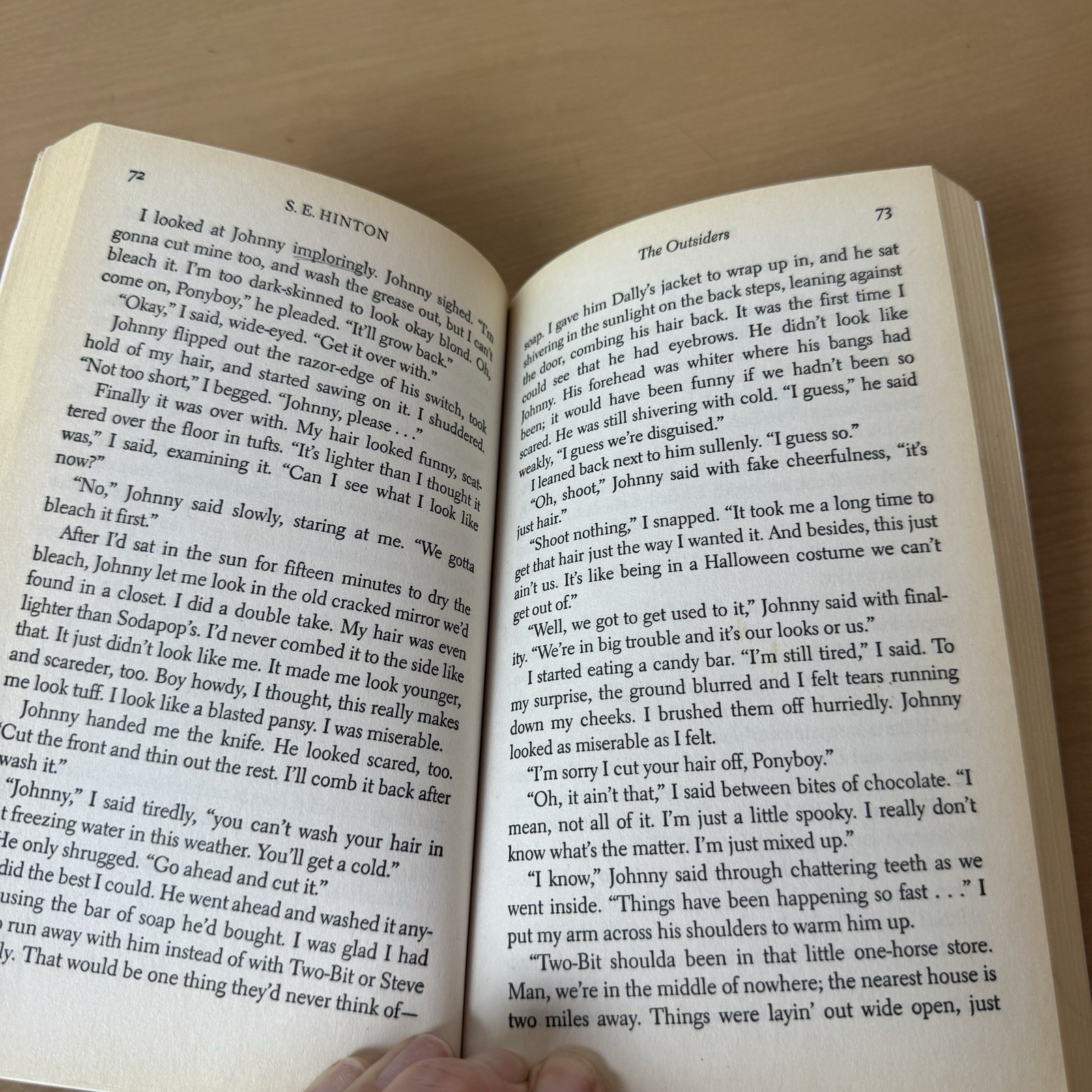 The Outsiders Book Paperback S.E. Hinton 2003 Edition Penguin Putman Inc.