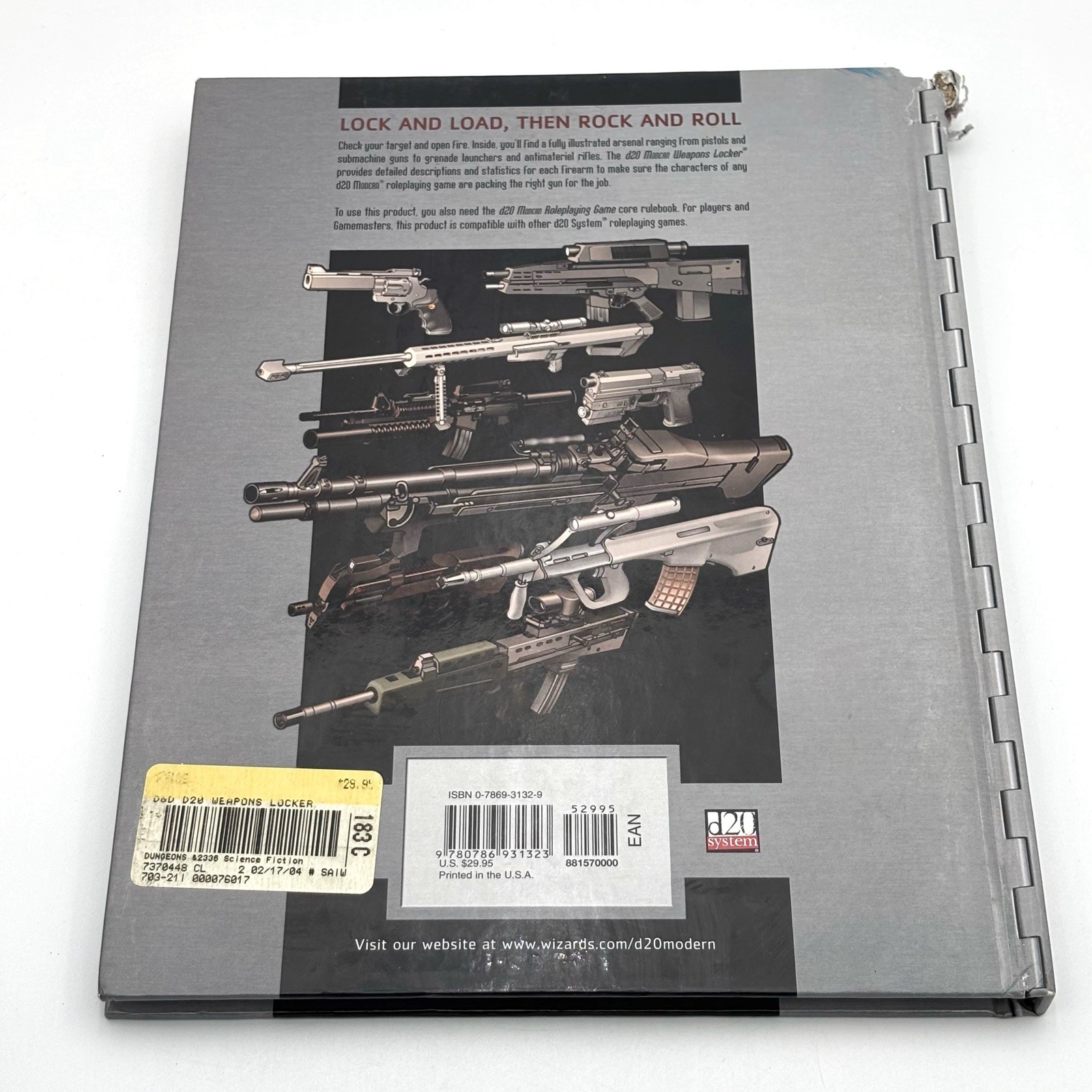 D20 Modern – Weapons Locker – Wizards of the Coast – RPG Sourcebook 2004 HC