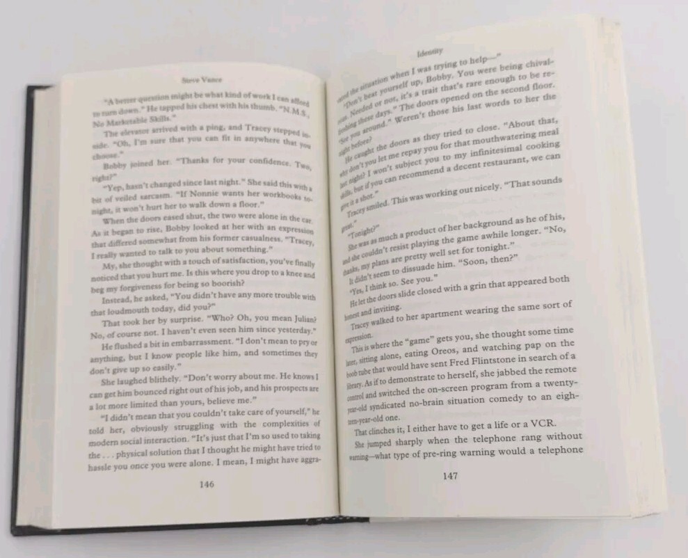 Identity By Steve Vance Hardcover Book 301 Pages 2001