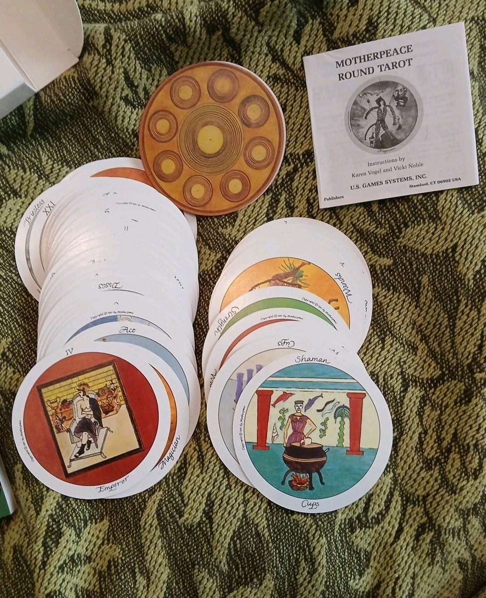 Motherpeace Round Tarot Deck and book set Karen Vogel Vicki Noble