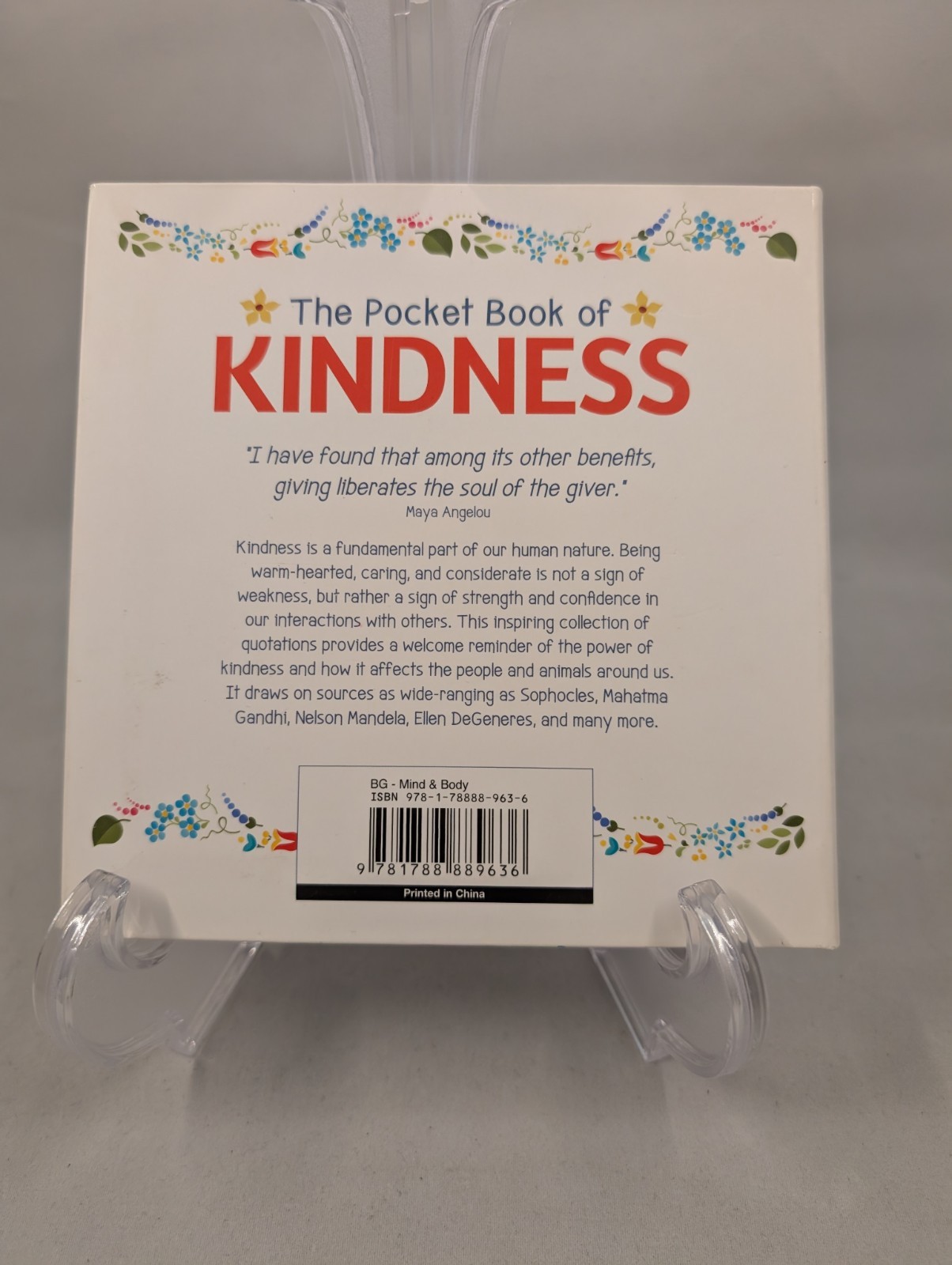 The Pocket Book of Kindness Inspirational Thoughts Goodness & Generosity Quotes
