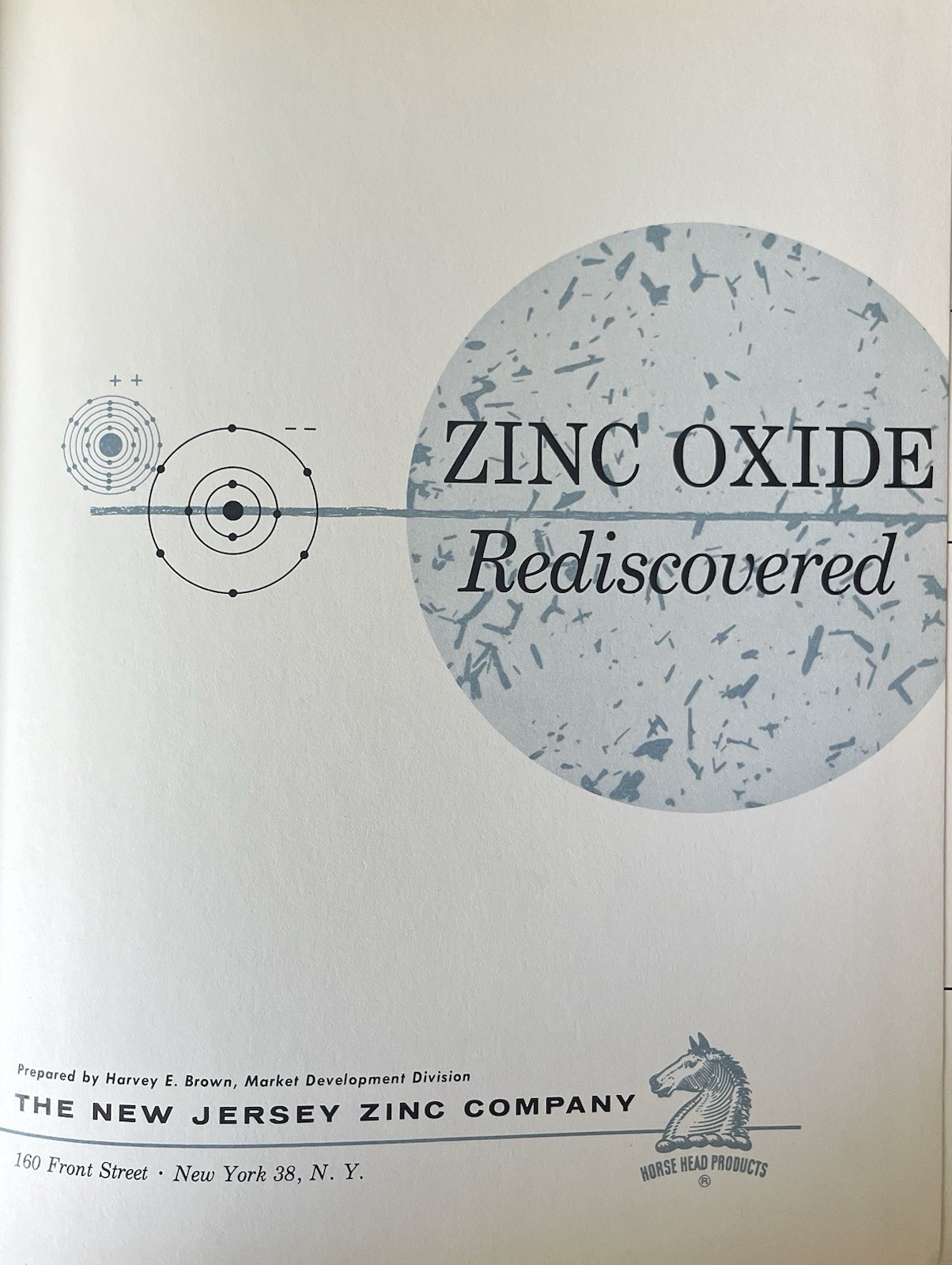 1957 Zinc Oxide Rediscovered New Jersey Zinc Semiconductor Chemistry