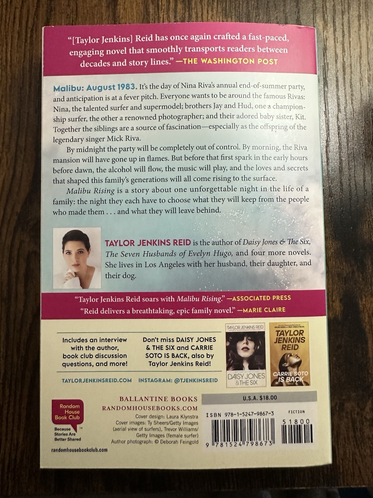 Malibu Rising: A Novel by Taylor Jenkins Reid (2022, Trade Paperback