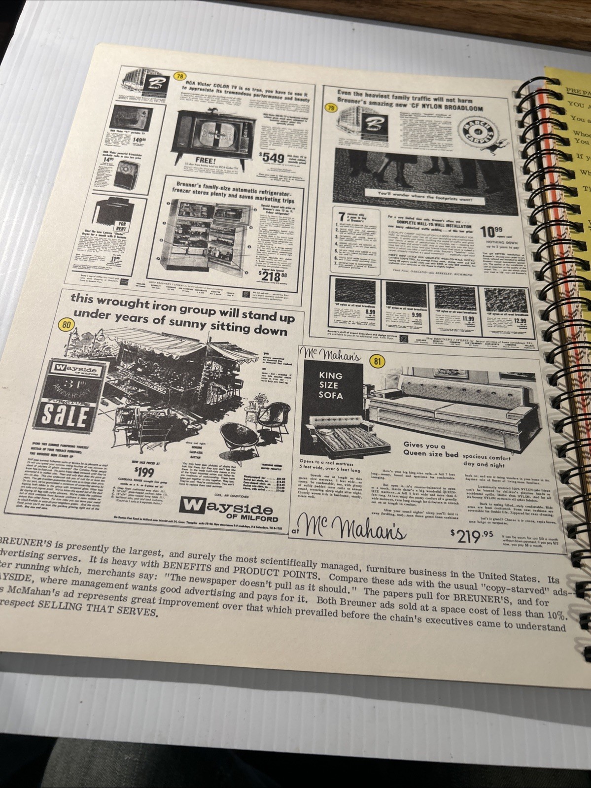 ADVERTISING MASTERY by Clyde Bedell – C. 1996 Lrg. Format – Spiral Bound RARE!!!