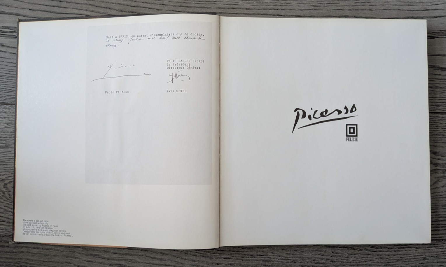 PICASSO Pierre Descargues Vintage 1974 Hardcover 276 Pages