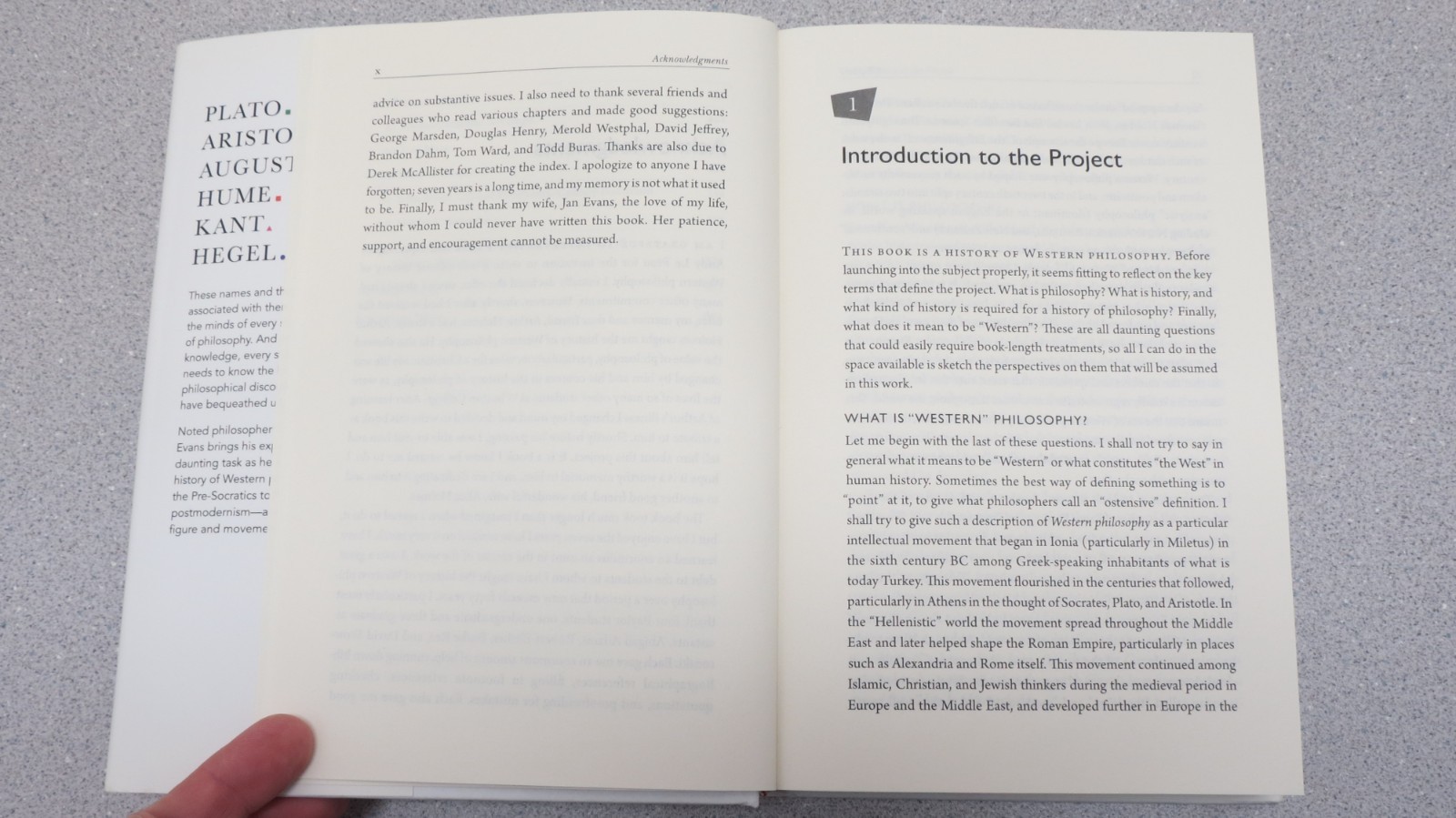History of Western Philosophy : From the Pre-Socratics to Postmodernism by Evans