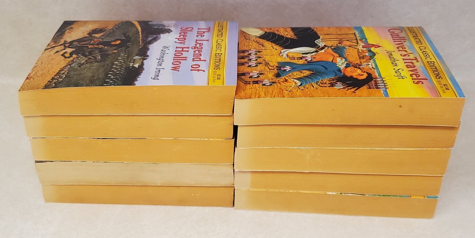 Playmore Waldman Illustrated Classic Editions Vintage Mini PB Books Lot of 10
