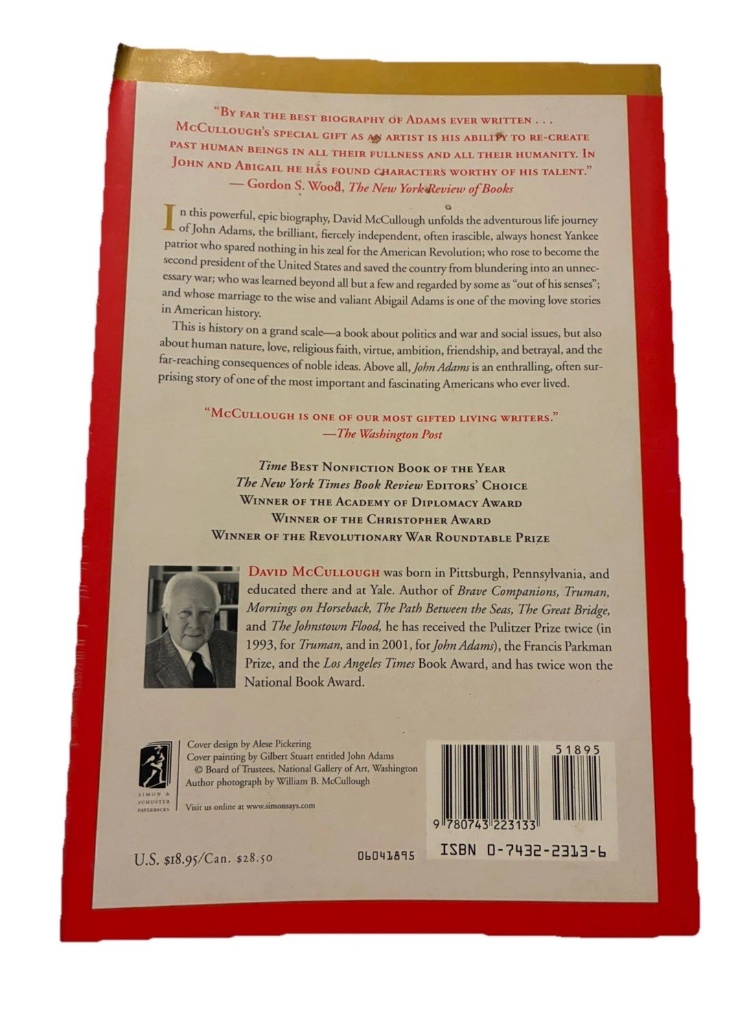 John Adams by David McCullough trade paperback