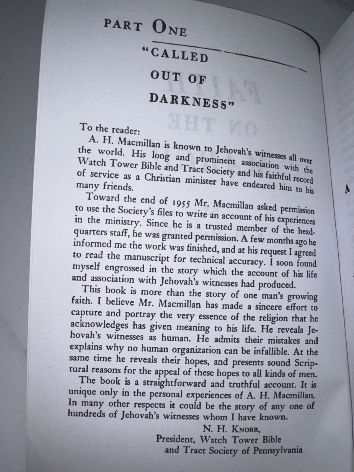 Faith On The March. A H Macmillan.