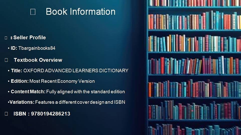 NEW: Oxford Advanced Learner’s Dictionary 11th Edition – PAPERBACK