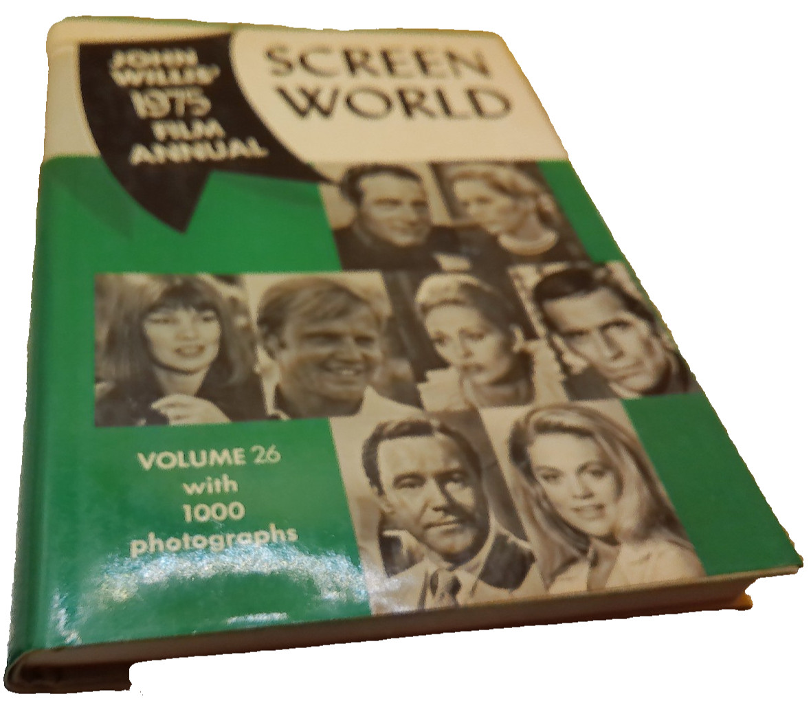 1975 John Willis Screen World HB book w DJ movie stars annual film