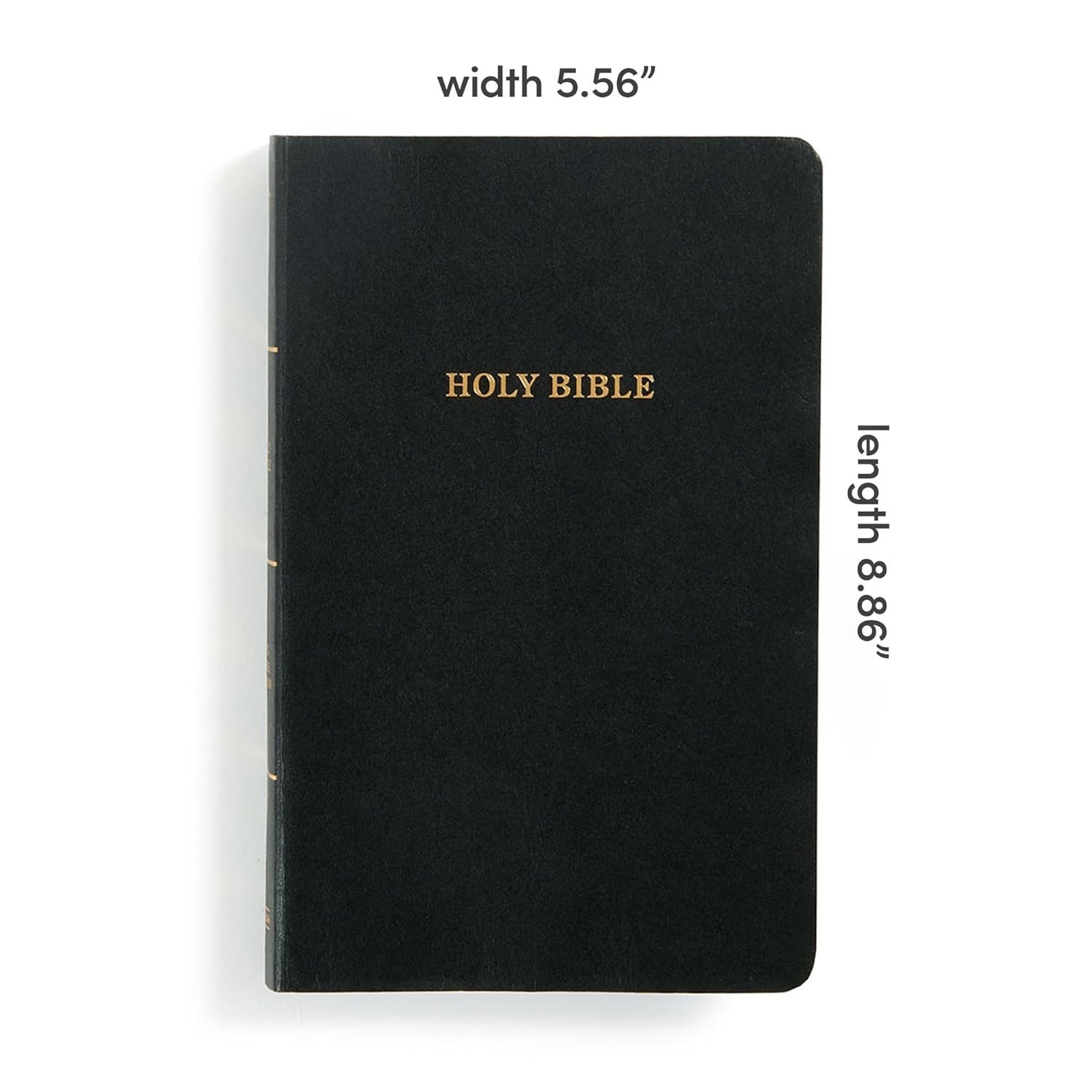 KJV Bible Black Imitation Leather, KJV Holy Bible, Red Letter Easy-To-Read Bible