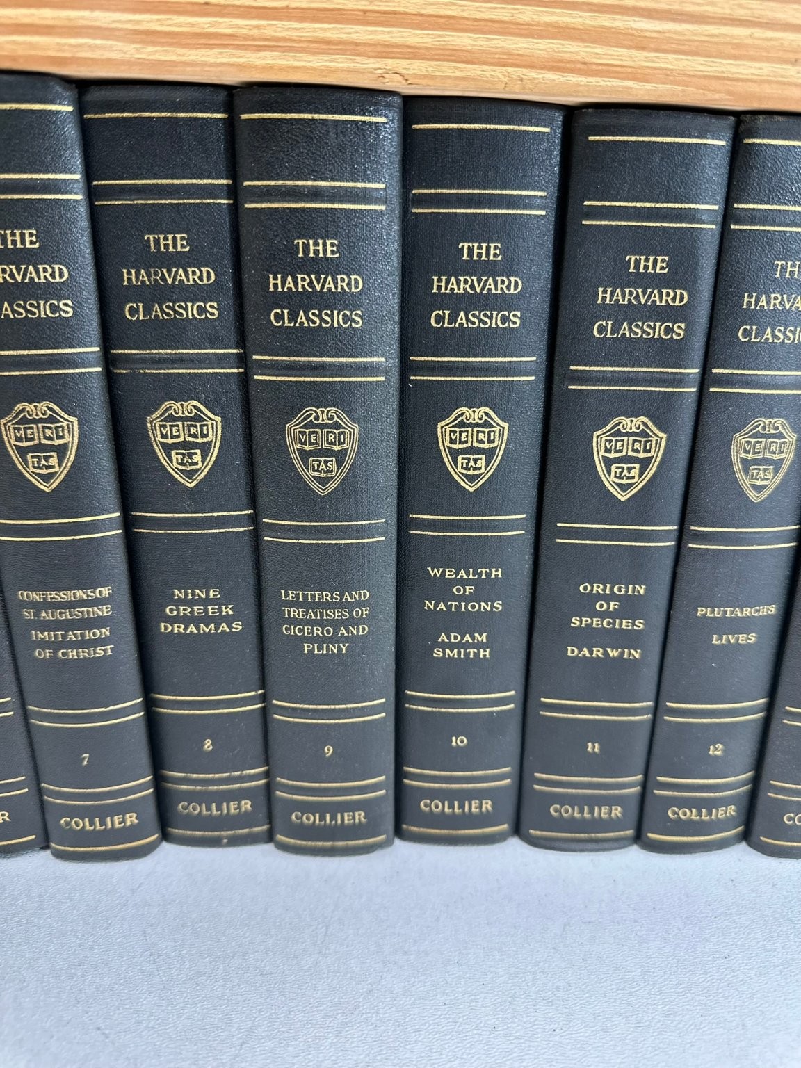 Harvard Classics 1909 Collier Vol 1-48 Set Literary Collection Soft Leather