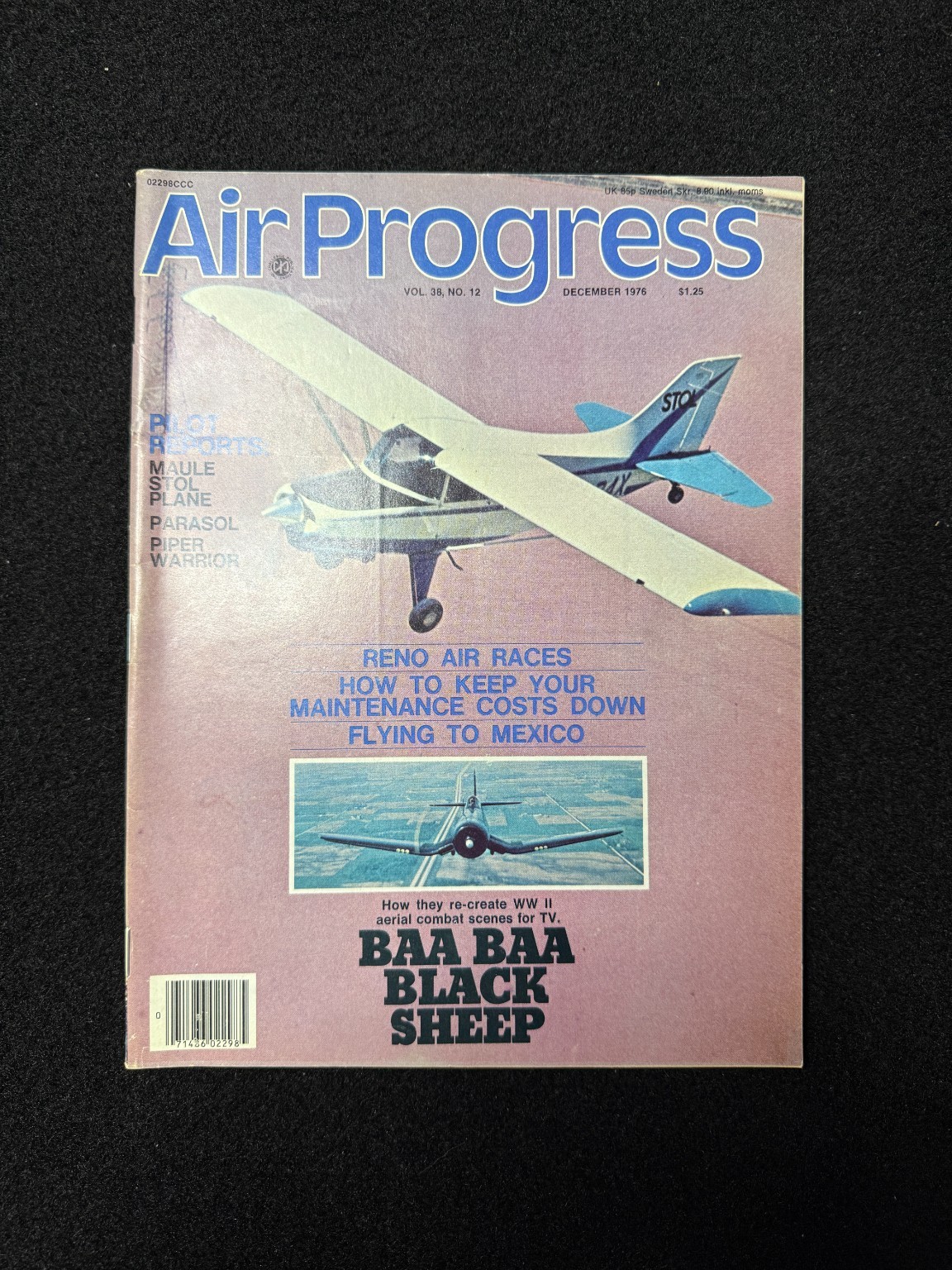 Air Progress Aviation Magazine December 1976 Aircraft Flying Racing Vintage