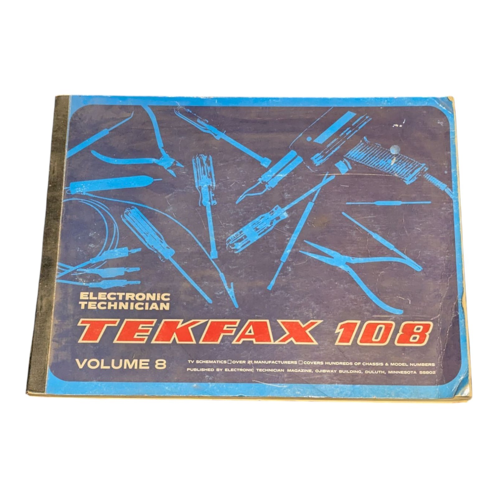 Tekfax 108 – Book of TV Schematics – Covers (16) Manufactures – 120 Pages