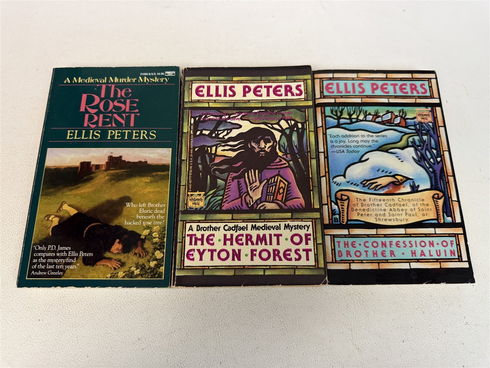 Ellis Peters Lot Complete Set All 21 BROTHER CADFAEL Mystery Paperbacks