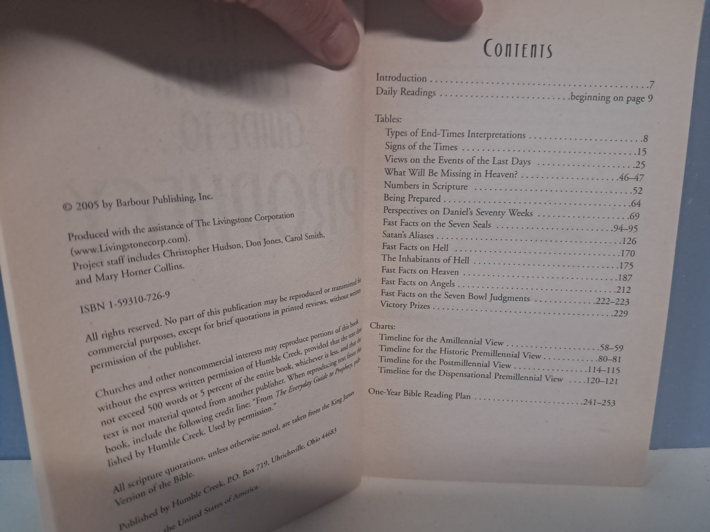 The Everyday Guide To Prophecy By Carol Smith Humble Creek