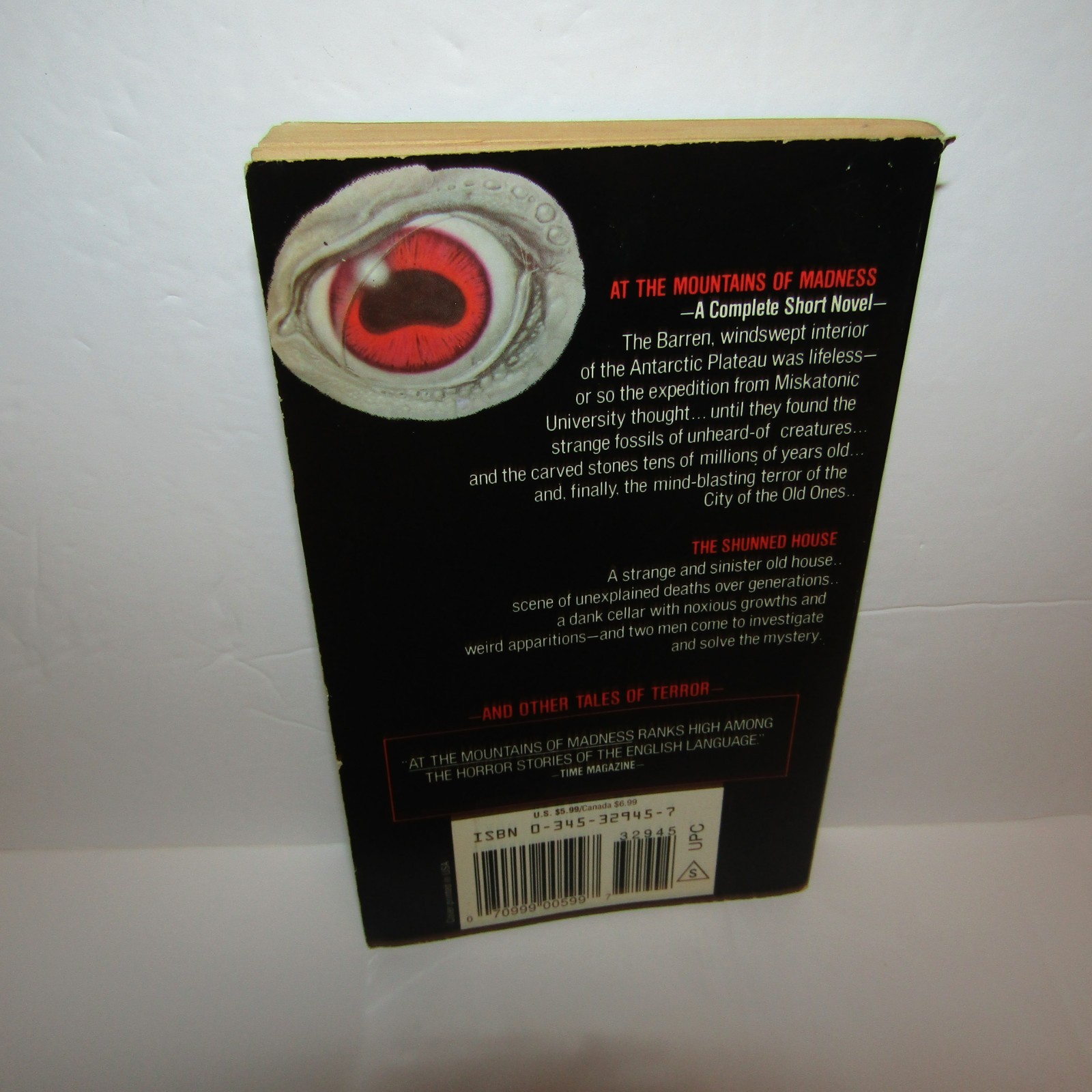 H.P. Lovecraft At The Mountains Of Madness Del Rey Vintage Horror Paperback 1985