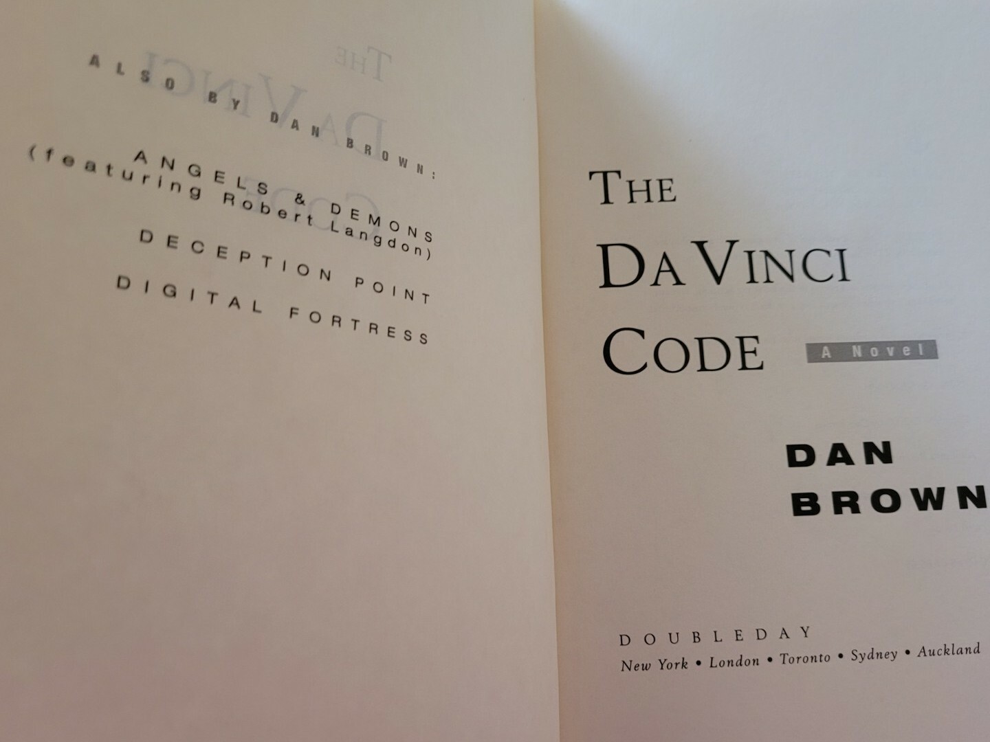 Robert Langdon Ser.: The Da Vinci Code by Dan Brown (2003, Hardcover)