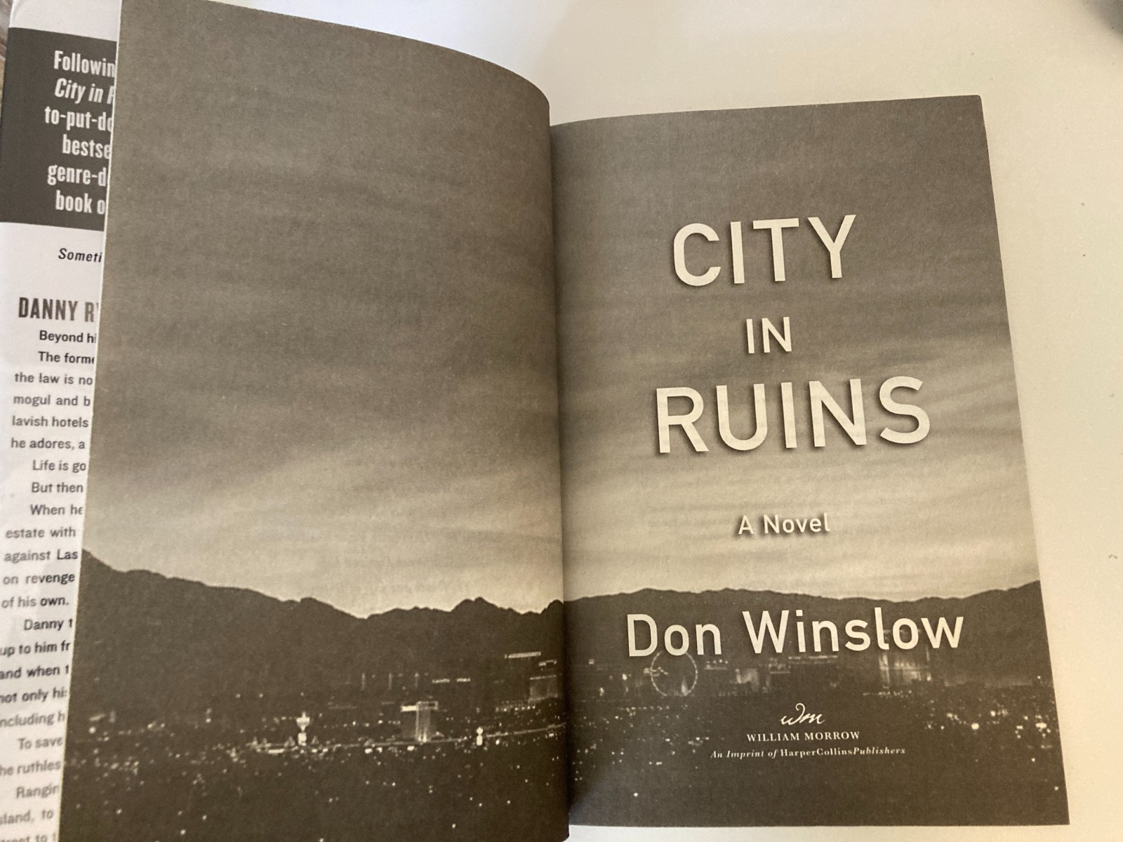 City in Ruins: A Novel by Don Winslow (2024, HC) 1st Printing w/Protective Cover