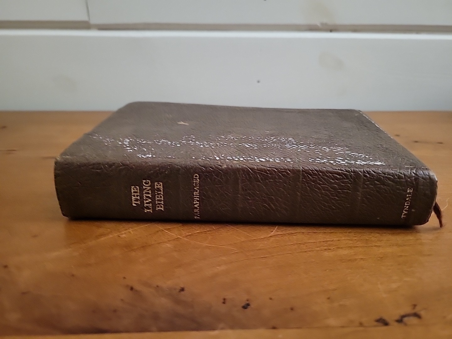 The Living Bible Paraphrased 1977 Compact Tyndale Bonded Leather FREE SHIPPING!