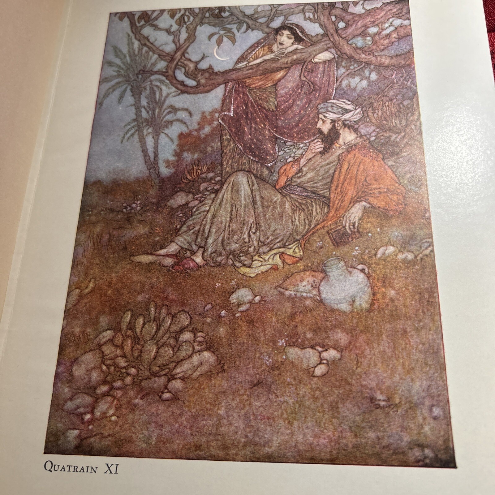 RUBAIYAT OF OMAR KHAYYAM Edward Fitzgerald 12 Edmund Dulac Plates 1934 Dust Jack
