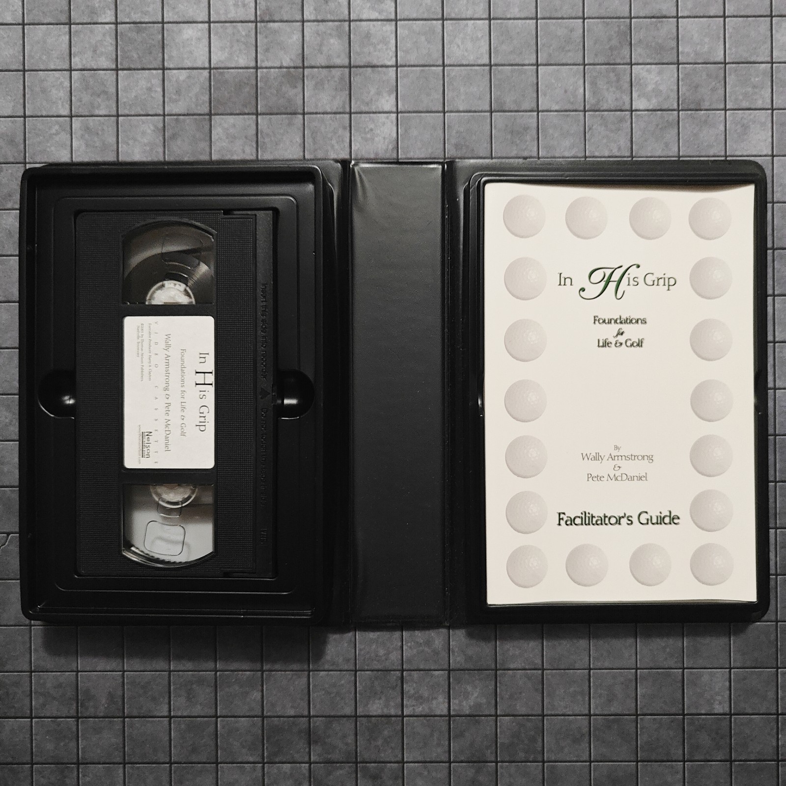 In His Grip (EZ Lesson Plan) Life & Golf By Wally Armstrong (VHS, Paperback SET)