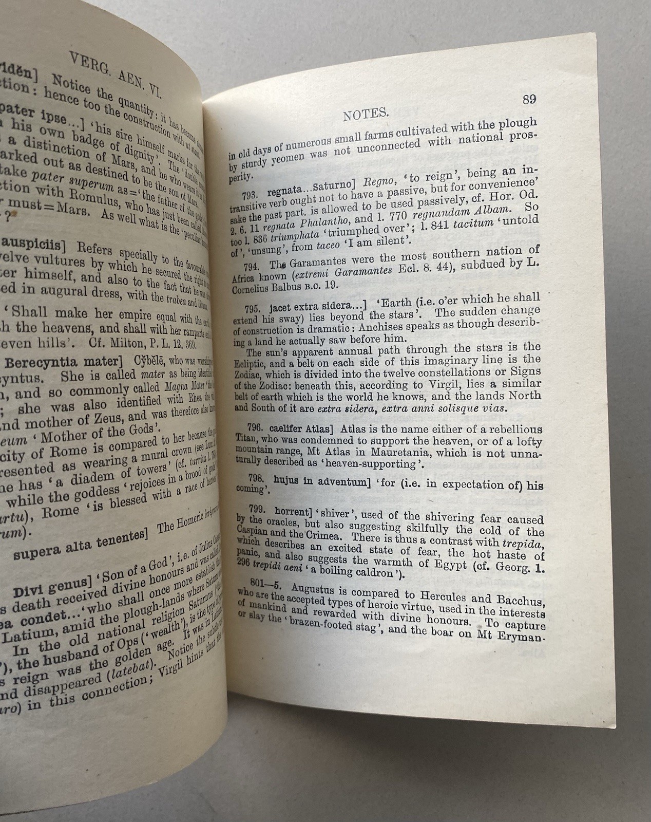 Vergil Aenid VI – T. E. Page – 1917 Latin / English Text PB – Antique Literature