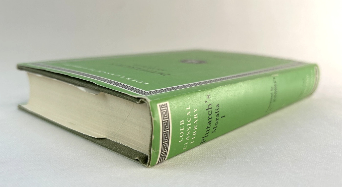 Plutarch Moralia Vol 1 Education of Children Loeb Classical Library Hardcover